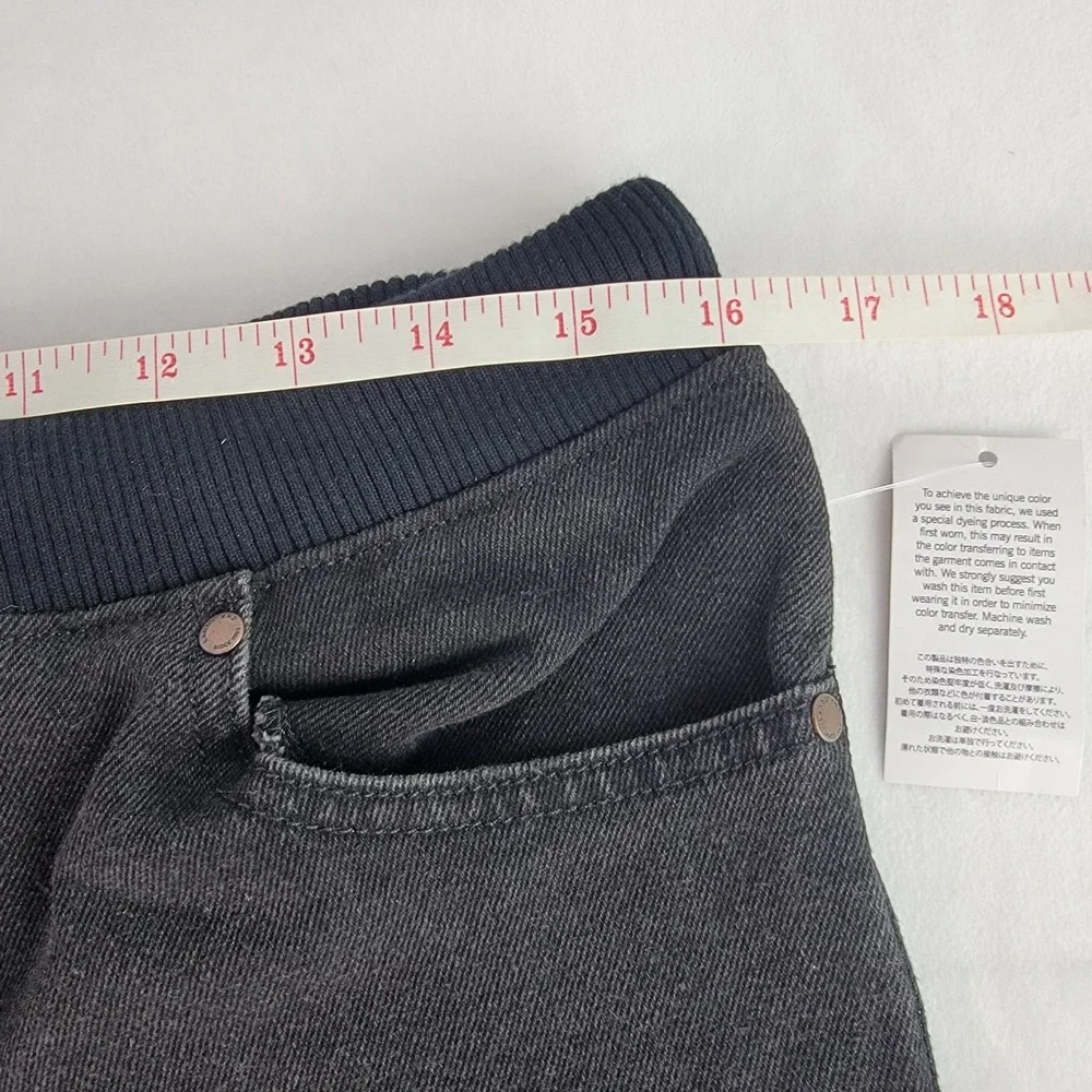 Lands End Boys Jogger Jeans XL 14 16 Dark Wash Comfort Waist Stretch Black Denim
